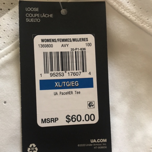 Under Armour Athletic/Athleisure Top, XL, NWT! - Picture 7 of 8